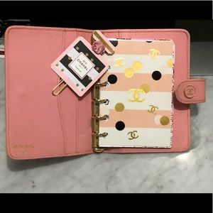 Authentic Trifold Wallet and matching agenda-Pink